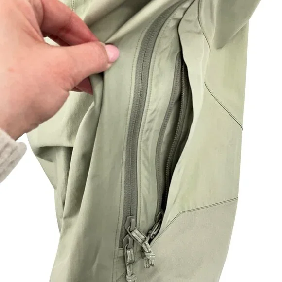 Arc'teryx Theta SV Bib Pants Womens Medium Zinc Gray Gore-Tex Shell Canada Made - Picture 13 of 16